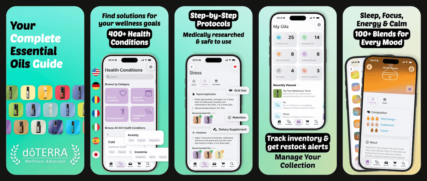 Essential Oils App Showcase
