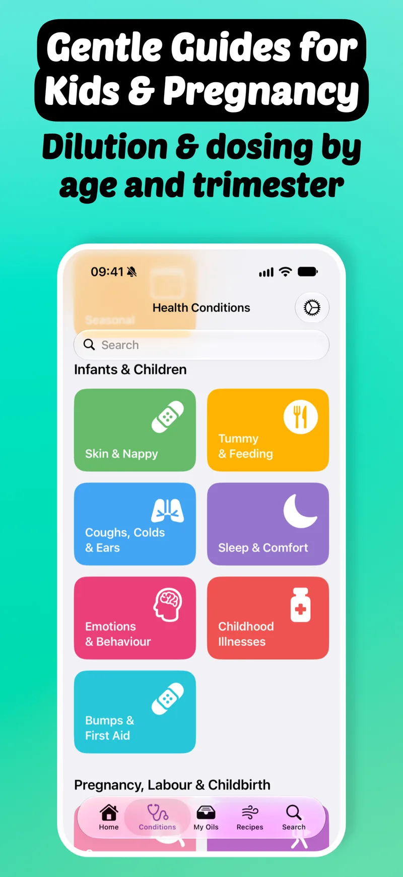 Gentle Guides for Kids & Pregnancy: Infants & Children health condition categories